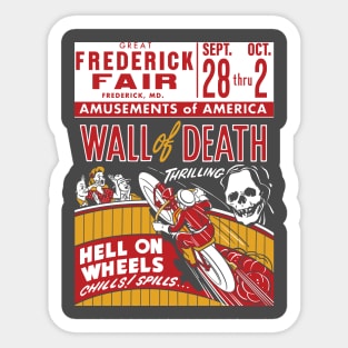 Wall Of Death - Hell On Wheels 2 Sticker